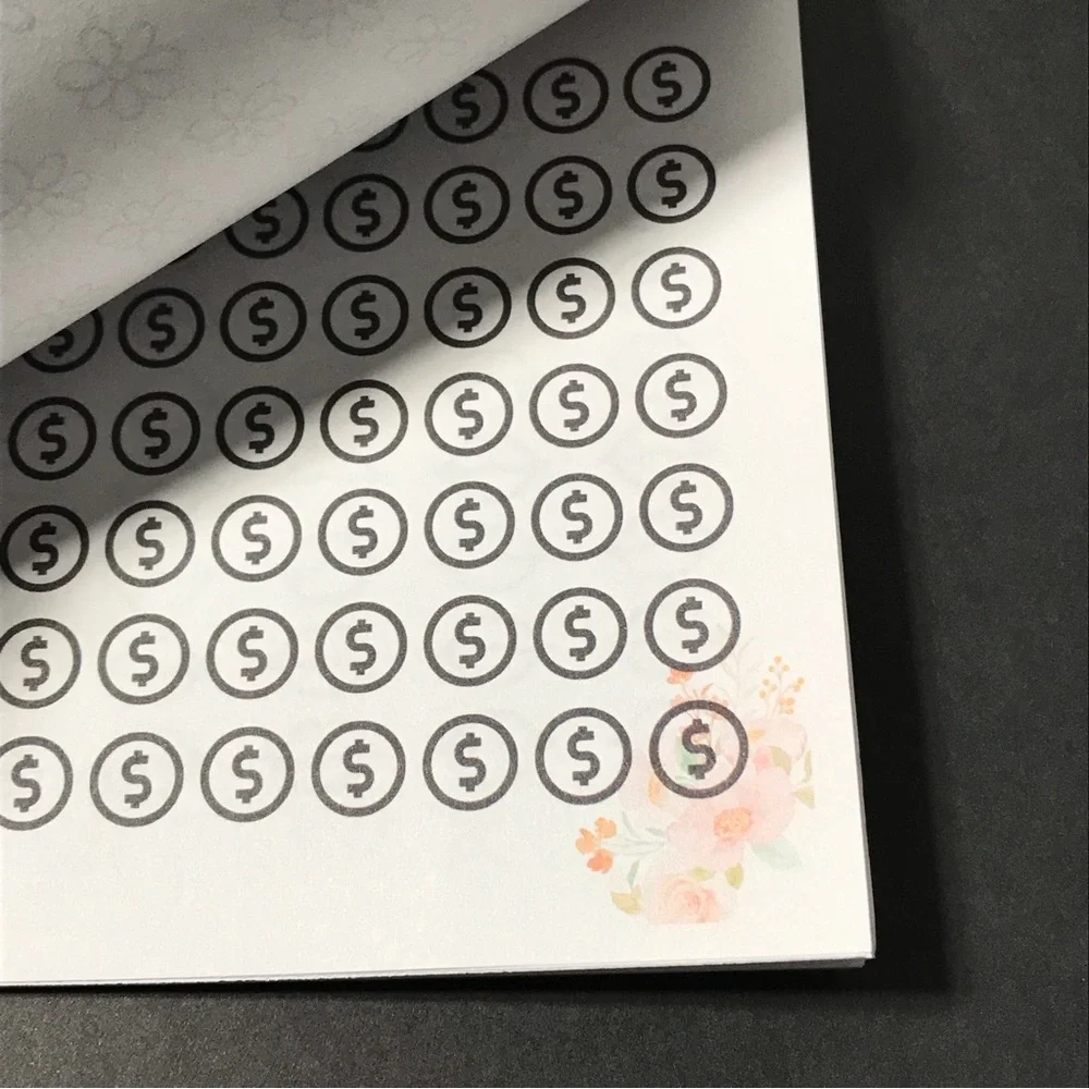 20+ saving challenges tear off note pad